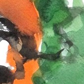 ohne titel, 2023, aquarell auf papier, 32x24 cm, copyright vg bildkunst + axel hptner